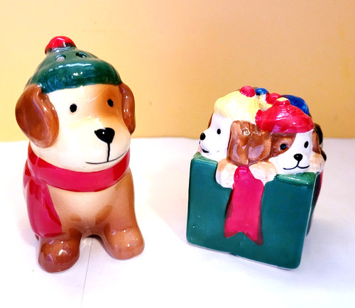 Dog puppies gift salt pepper - puppies,
