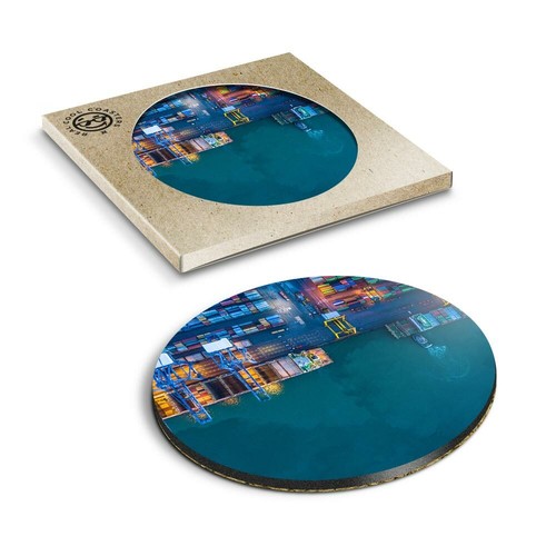 Boxed round coasters - boxed,