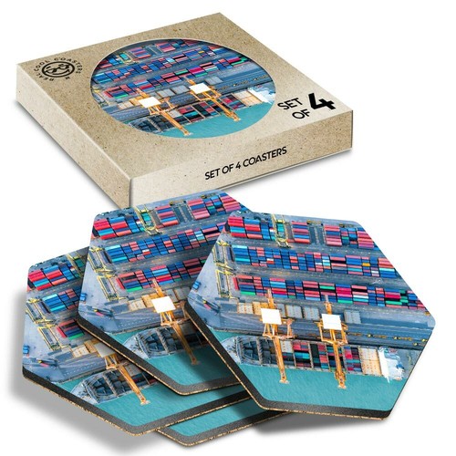 Hexagon coasters - hexagon,