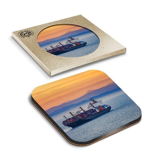 Boxed square coasters - x,