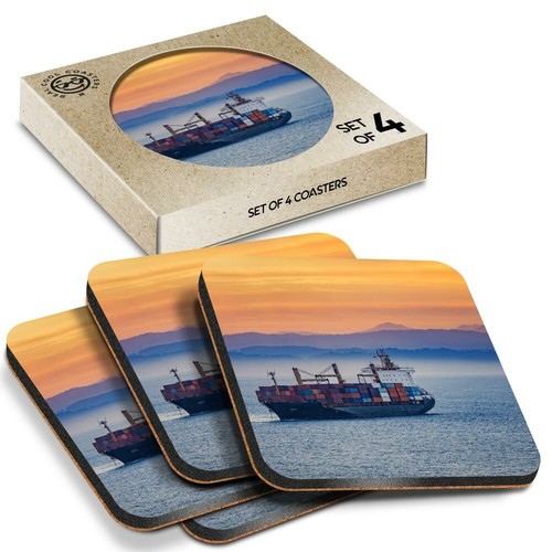 Boxed square coasters - square,