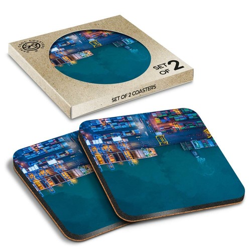 Boxed square coasters - 2, x