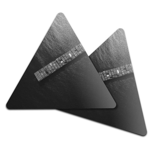 Triangle coaster bw - triangle,