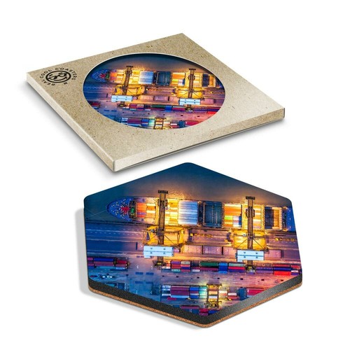Hexagon coaster - x,
