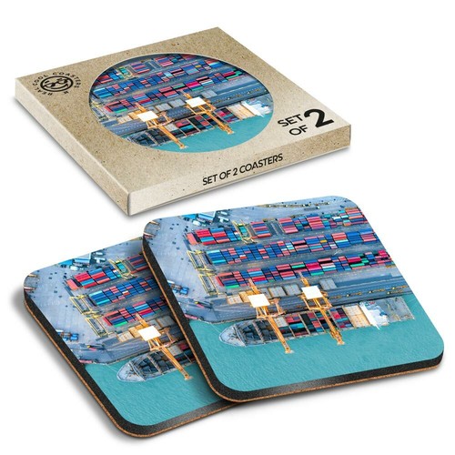 Boxed square coasters - 2,