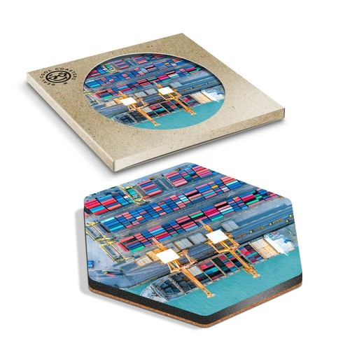 Hexagon coaster - x,