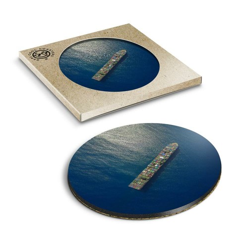 Boxed round coasters - boxed,