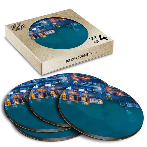 Boxed round coasters - 4,