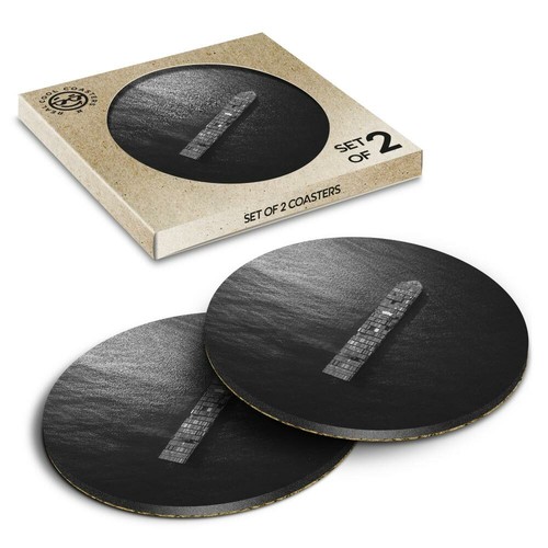 Boxed round coasters bw - x,