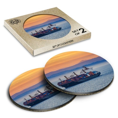 Boxed round coasters - 2,