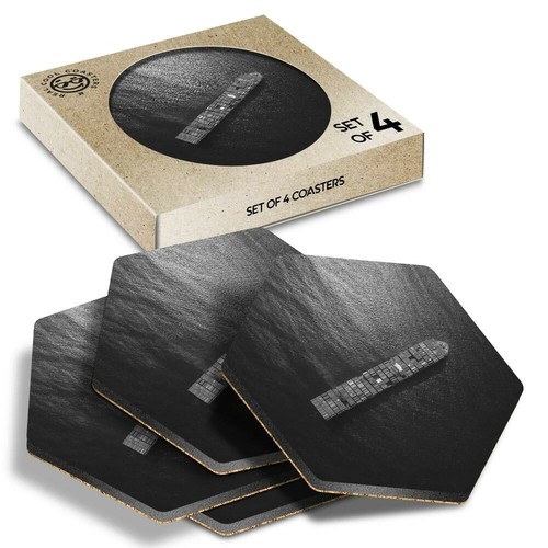 Hexagon coasters bw - 4,