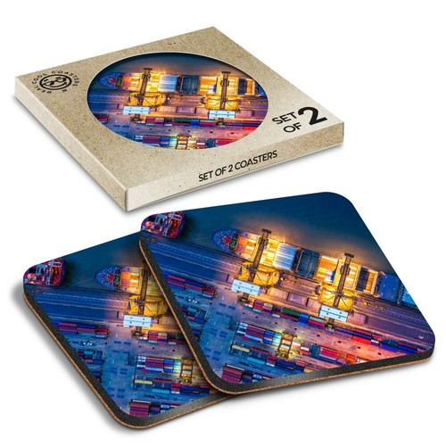 Boxed square coasters - x,